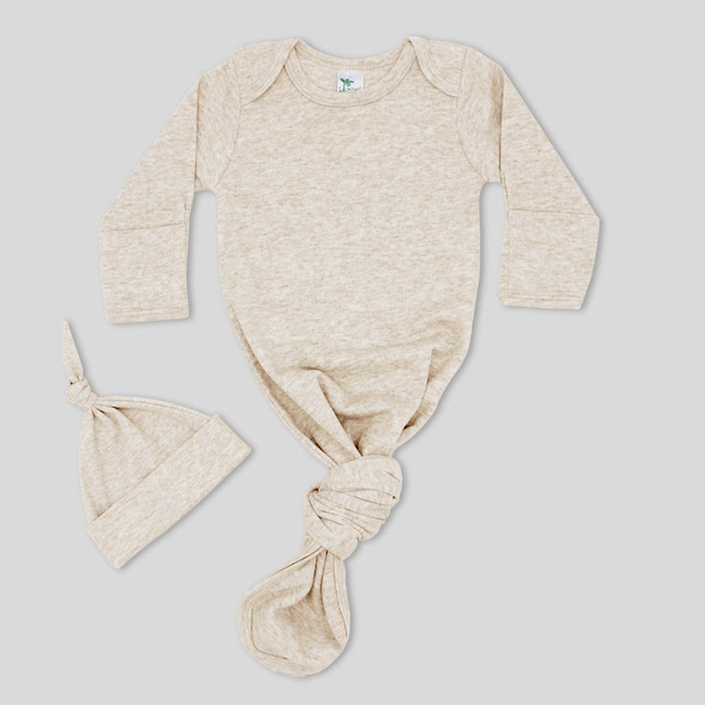 Knotted Sleep Gown with Beanie