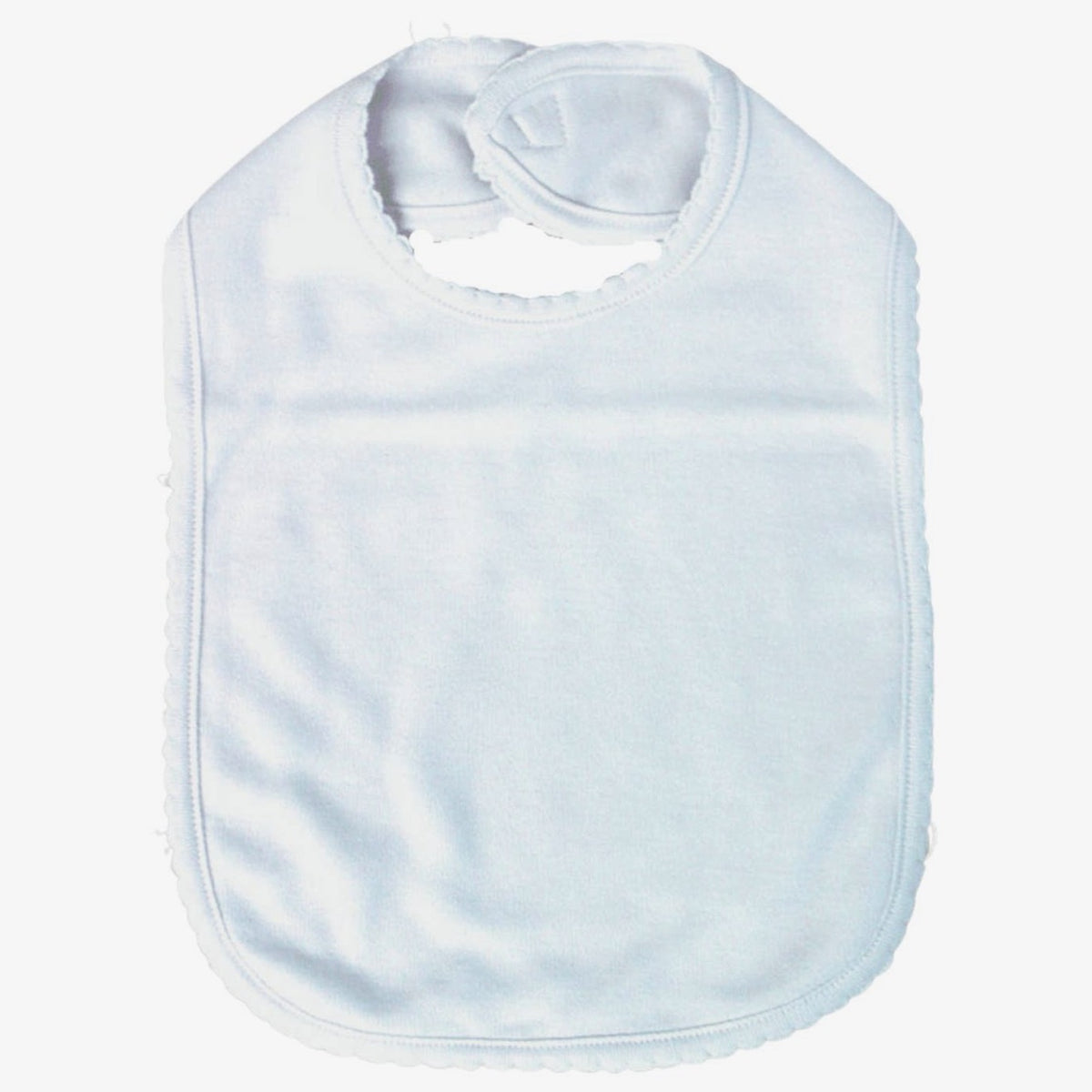 Picot Trim Baby Bib