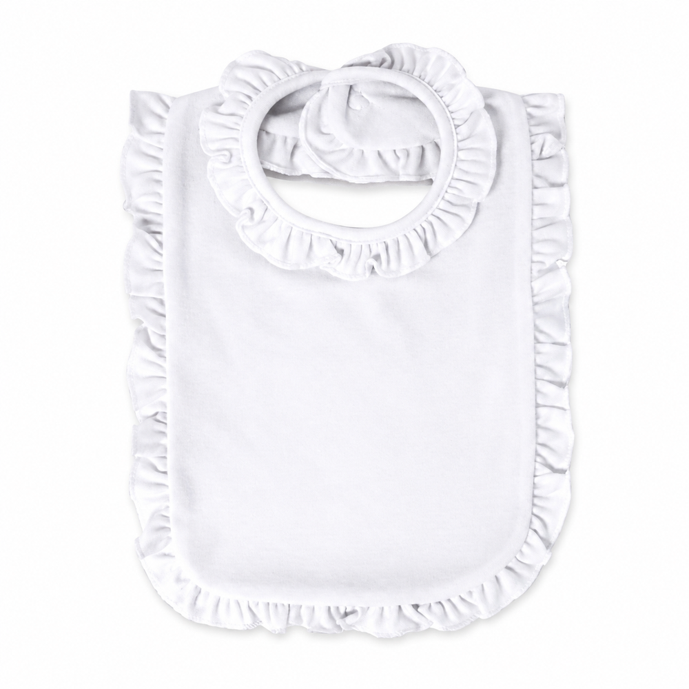 Bib with Ruffle Trim