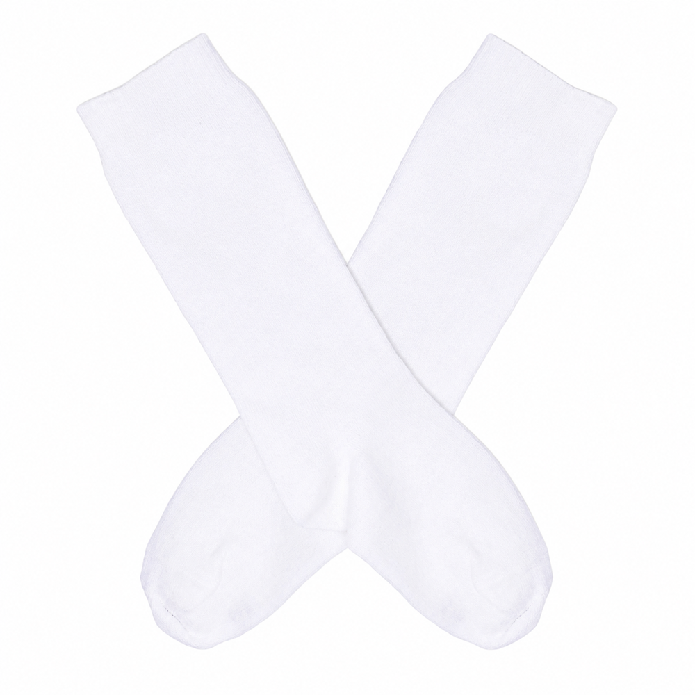 White Knee Socks