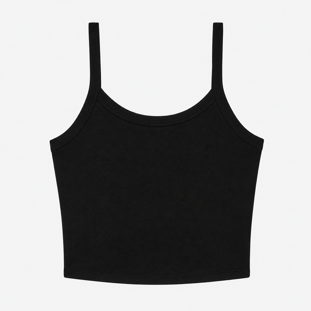 Spaghetti Strap Tank - Black