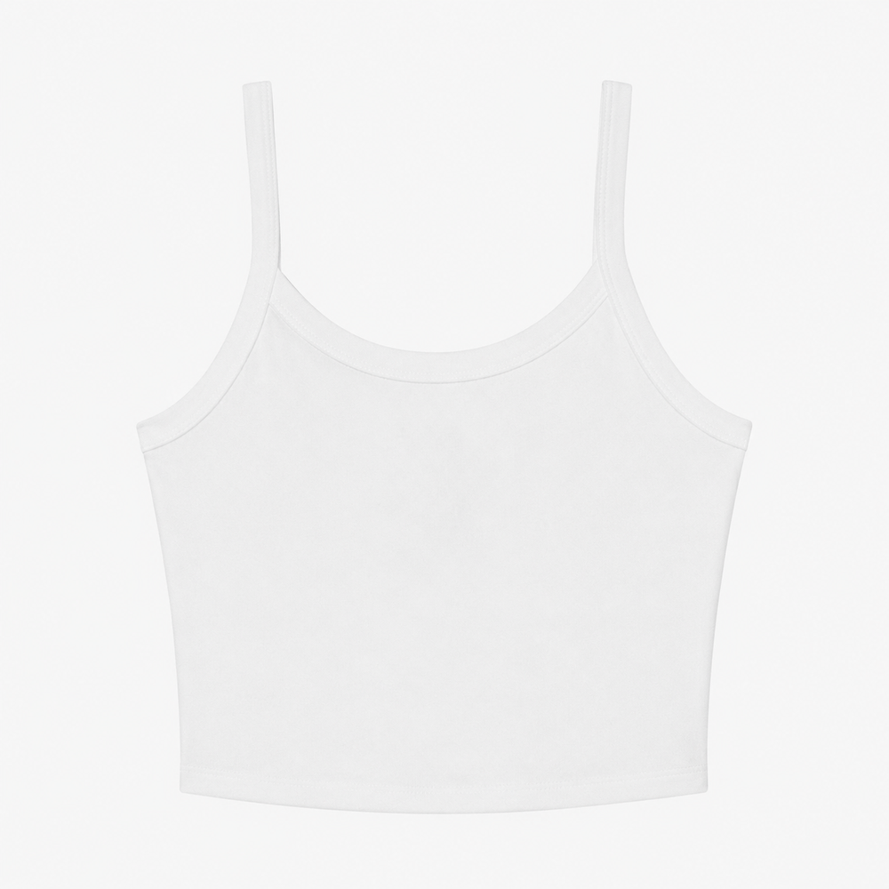 Spaghetti Strap Tank - White