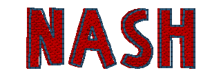 Nash. Two colors, please list border and fill thread colors in design notes